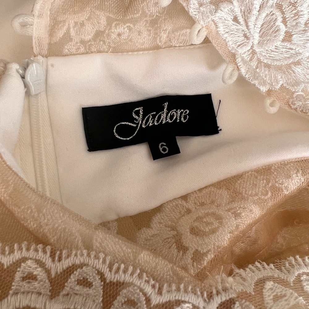 JADORE FORMAL OR WEDDING DRESS, size 6- ivory - Picture 4 of 5